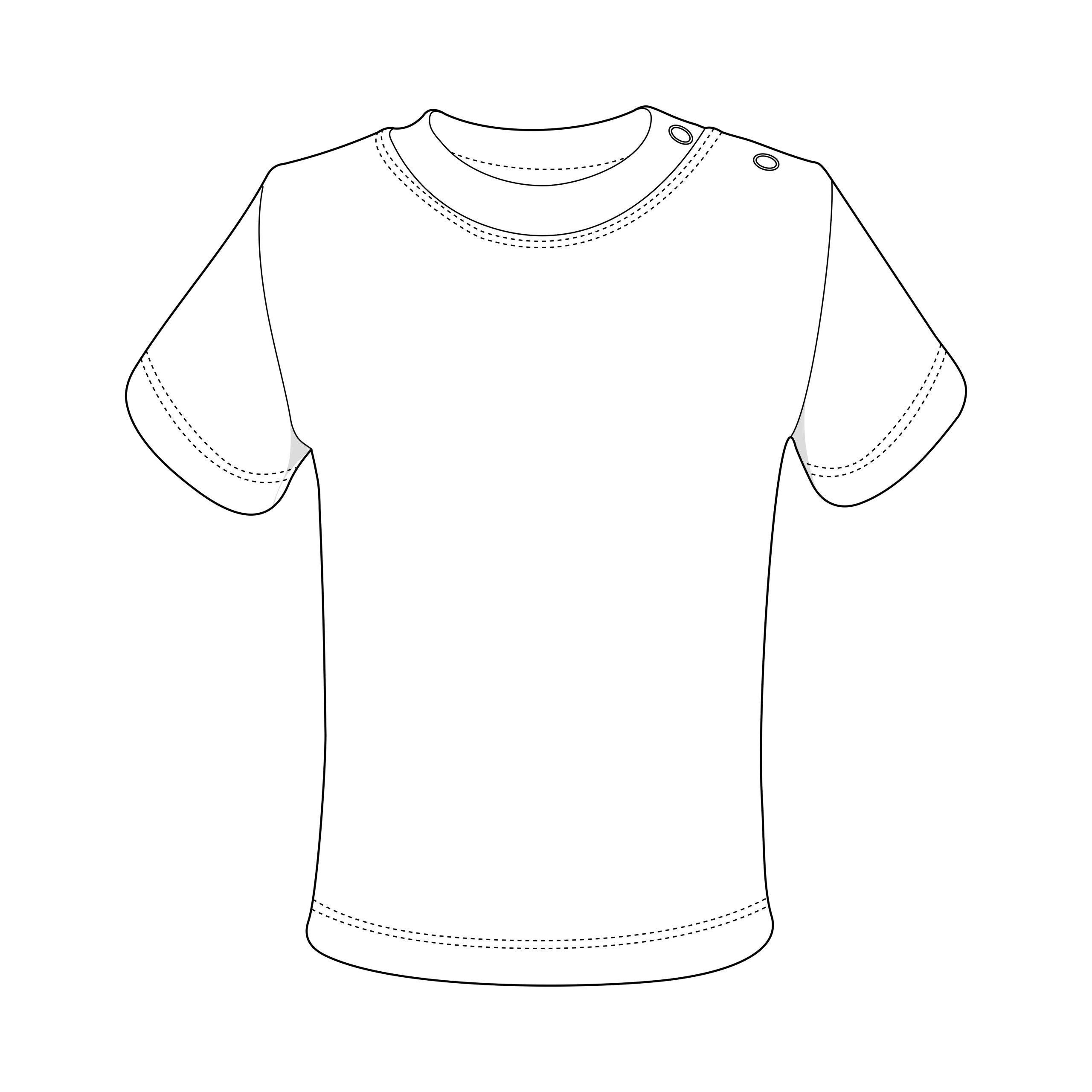 T40_Link-Kids-Wear_T-shirt-Short-Sleeve_Outline