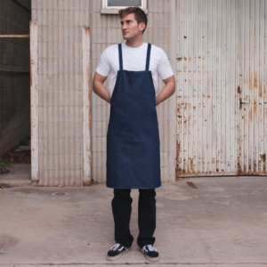 BBQKB9090JNS | Barbecueschort kruisbanden denim