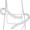 HSKB9090JNS_Link-Kitchen-Wear_Barbecue-Apron-Denim_Outline